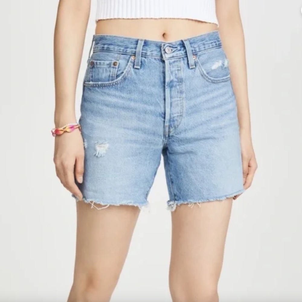 Levi's Light Blue Denim Jean Shorts